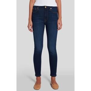 7 For All Mankind ‘the Skinny’ Dark Wash 30” Inseam Size 29